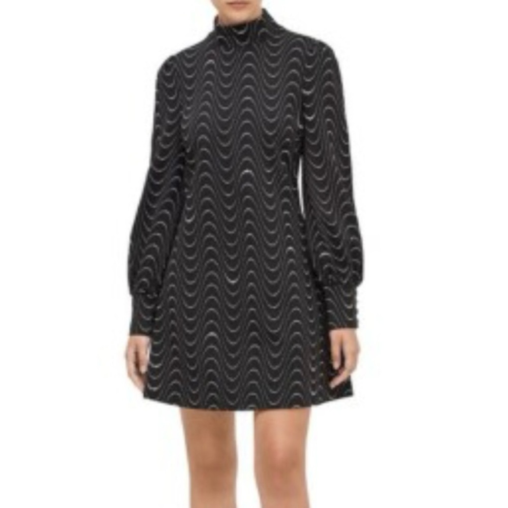 kate spade swirly ponte dress size xs